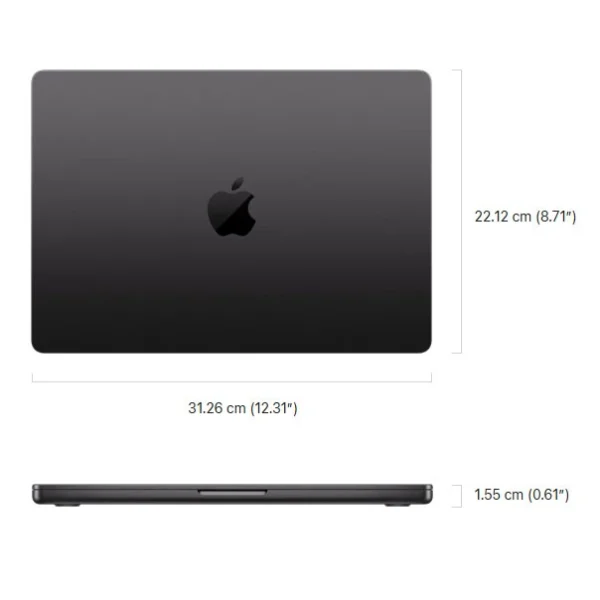 لپ تاپ 14.2 اینچی اپل مدل MacBook Pro MW2W3 2024 M4 16GB 512GB LLA